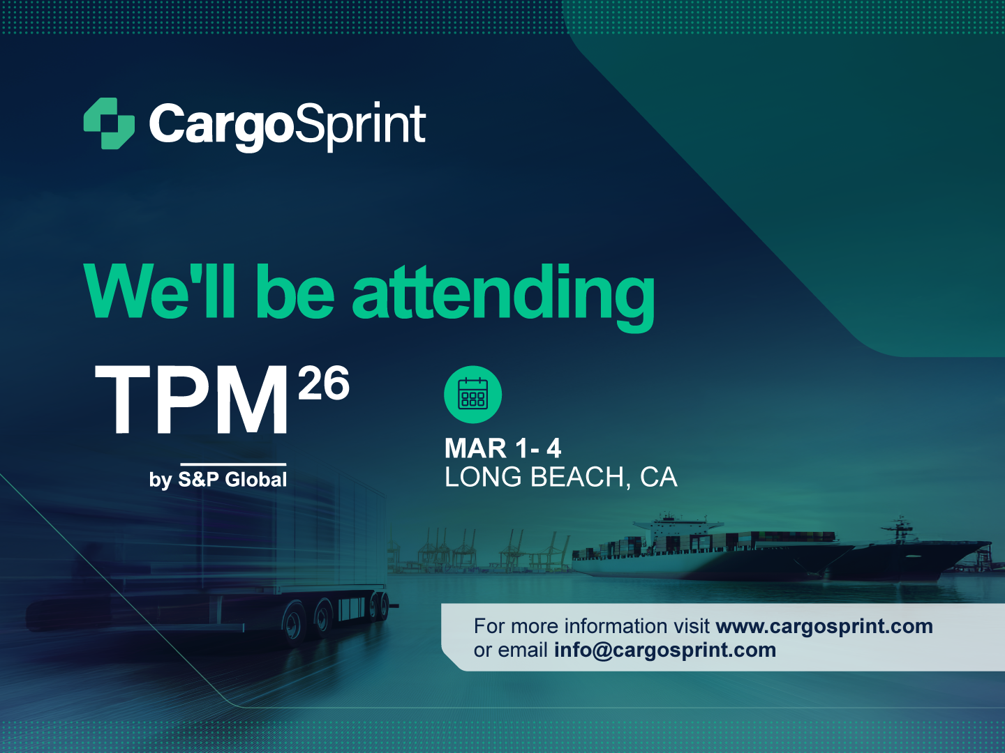 CargoSprint at TPM 2026